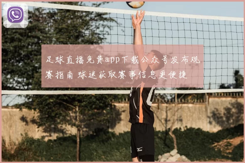 足球直播免费app下载公众号发布观赛指南 球迷获取赛事信息更便捷